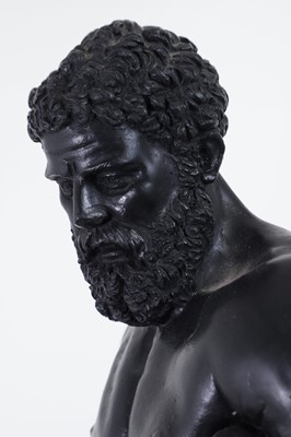 Lot 11 - An imitation bronze model of the Farnese Hercules