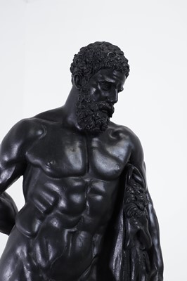 Lot 11 - An imitation bronze model of the Farnese Hercules