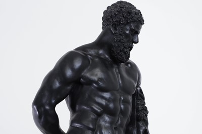 Lot 11 - An imitation bronze model of the Farnese Hercules