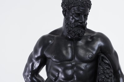 Lot 11 - An imitation bronze model of the Farnese Hercules
