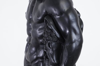 Lot 11 - An imitation bronze model of the Farnese Hercules