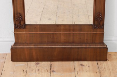 Lot 33 - A Northern European mahogany pier mirror