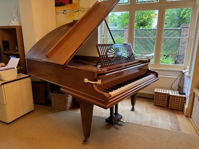 Lot 514 - A Bechstein mahogany baby grand piano