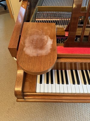 Lot 514 - A Bechstein mahogany baby grand piano