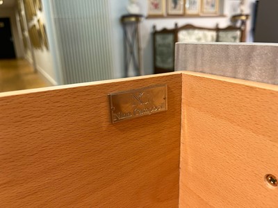 Lot 80 - A grey sycamore 'Fitzgerald' cocktail cabinet by Nina Campbell
