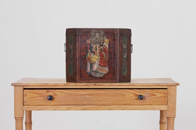 Lot 84 - A painted wooden box