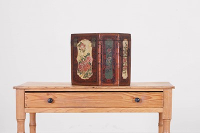 Lot 84 - A painted wooden box