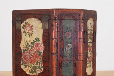 Lot 84 - A painted wooden box