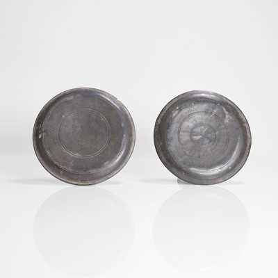 Lot 219 - A pair of Indian Bidri ware candlesticks