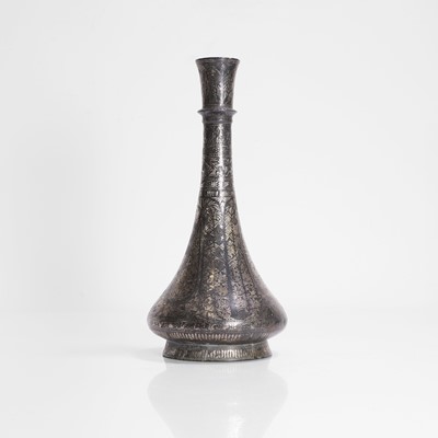 Lot 215 - An Indian Bidri ware bottle vase