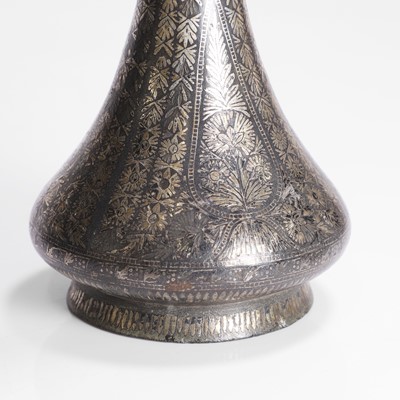 Lot 215 - An Indian Bidri ware bottle vase