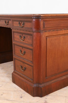Lot 120 - A George III-style mahogany partners' desk