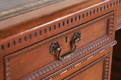 Lot 120 - A George III-style mahogany partners' desk