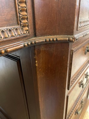Lot 120 - A George III-style mahogany partners' desk