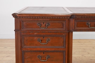 Lot 120 - A George III-style mahogany partners' desk