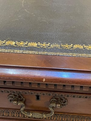 Lot 120 - A George III-style mahogany partners' desk