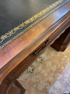 Lot 120 - A George III-style mahogany partners' desk