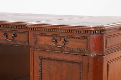 Lot 120 - A George III-style mahogany partners' desk