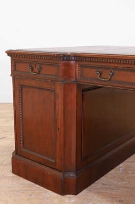 Lot 120 - A George III-style mahogany partners' desk