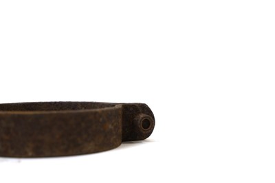 Lot 364 - A cast iron ball and chain