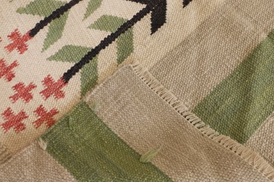 Lot 68 - A Swedish röllakan-style wool carpet
