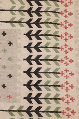 Lot 68 - A Swedish röllakan-style wool carpet