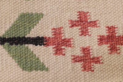 Lot 68 - A Swedish röllakan-style wool carpet