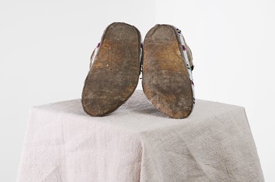 Lot 369 - A pair of Native American beaded moccasins