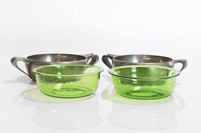 Lot 28 - A pair of Liberty & Co. Tudric pewter bowls