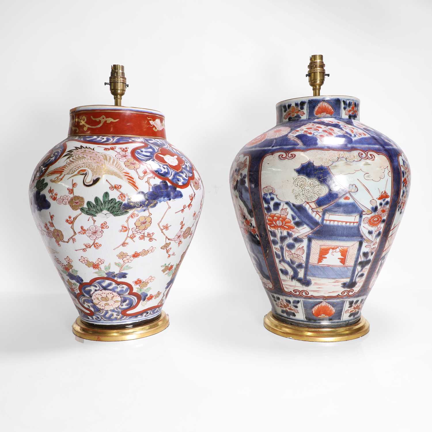 Lot 262 - Two Japanese Imari vases