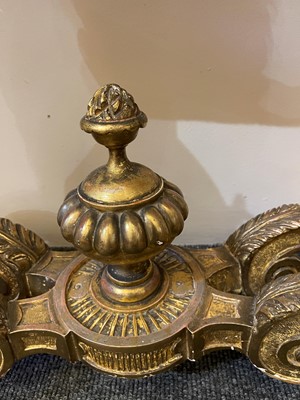Lot 21 - A pair of Louis XIV-style giltwood console tables