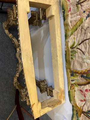 Lot 21 - A pair of Louis XIV-style giltwood console tables