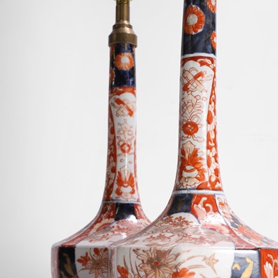 Lot 251 - A pair of Japanese Imari vases
