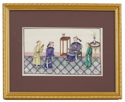 Lot 200 - A collection of twelve Chinese pith paper paintings