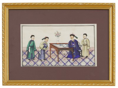 Lot 200 - A collection of twelve Chinese pith paper paintings