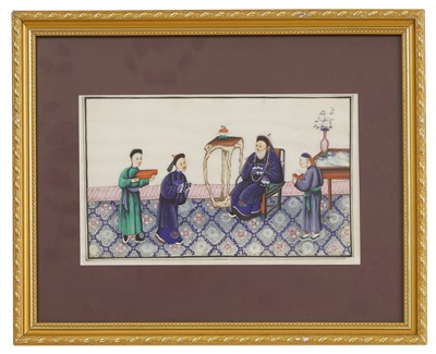 Lot 200 - A collection of twelve Chinese pith paper paintings