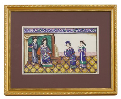 Lot 200 - A collection of twelve Chinese pith paper paintings