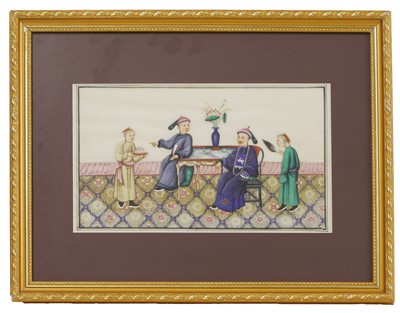 Lot 200 - A collection of twelve Chinese pith paper paintings