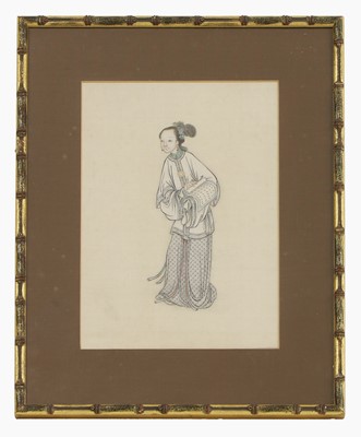Lot 199 - A collection of six Chinese gouache paintings