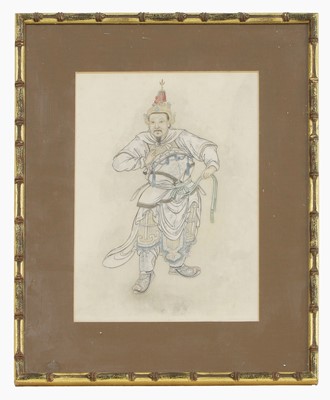 Lot 199 - A collection of six Chinese gouache paintings