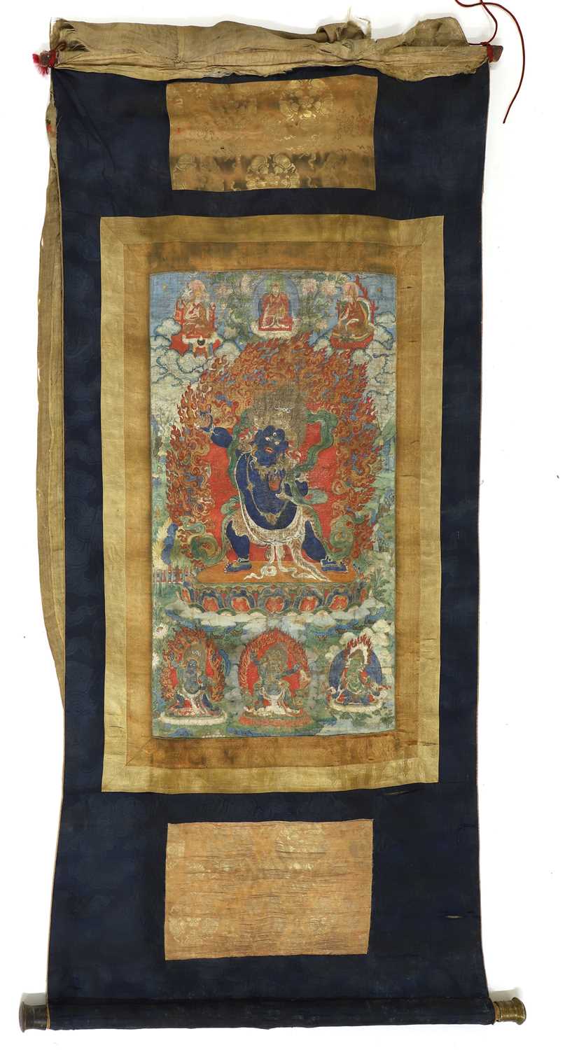 Lot 145 - A Tibetan thangka