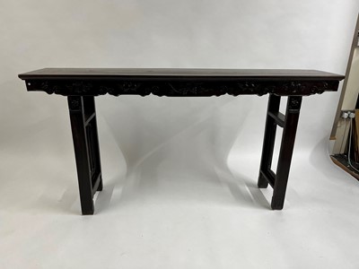 Lot 208 - A Chinese hardwood altar table