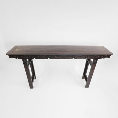Lot 208 - A Chinese hardwood altar table