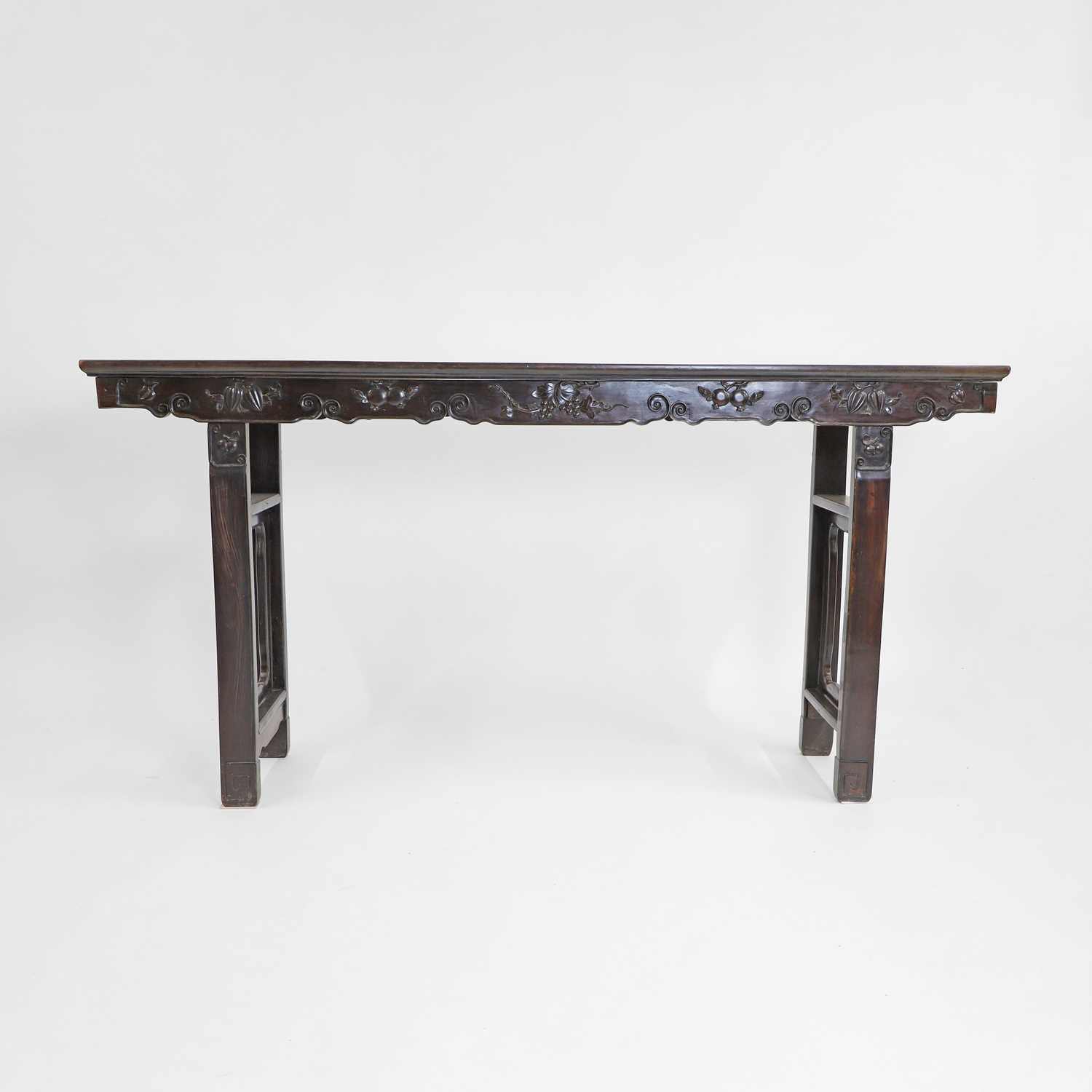 Lot 208 - A Chinese hardwood altar table