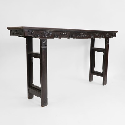 Lot 208 - A Chinese hardwood altar table