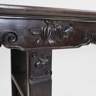 Lot 208 - A Chinese hardwood altar table