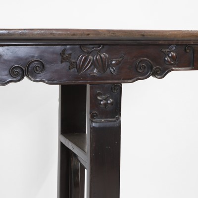 Lot 208 - A Chinese hardwood altar table