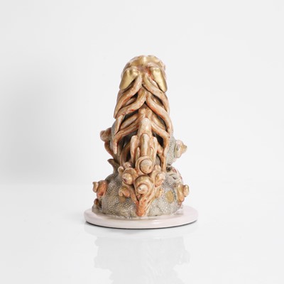 Lot 263 - A Japanese Satsuma ware figure