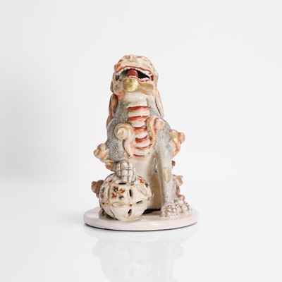 Lot 263 - A Japanese Satsuma ware figure