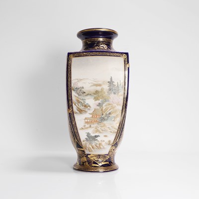 Lot 265 - A Japanese Satsuma ware vase
